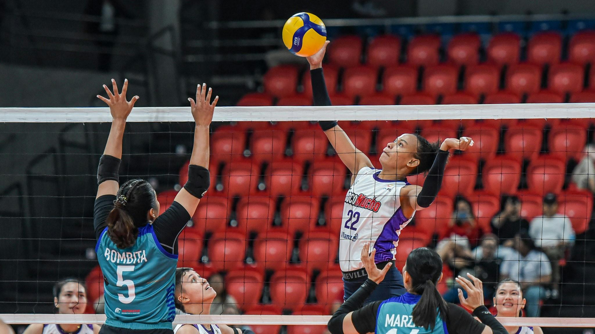 PVL: Cherry Nunag, Choco Mucho knock down Galeries Tower, forge three-way tie for top spot
